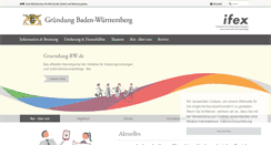 Desktop Screenshot of gruendung-bw.de